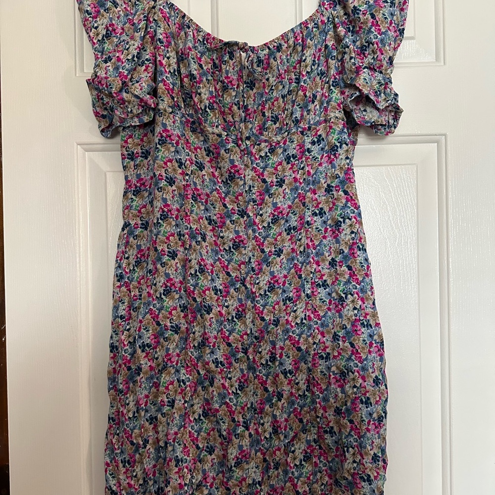 Floral Puff Sleeve Dress